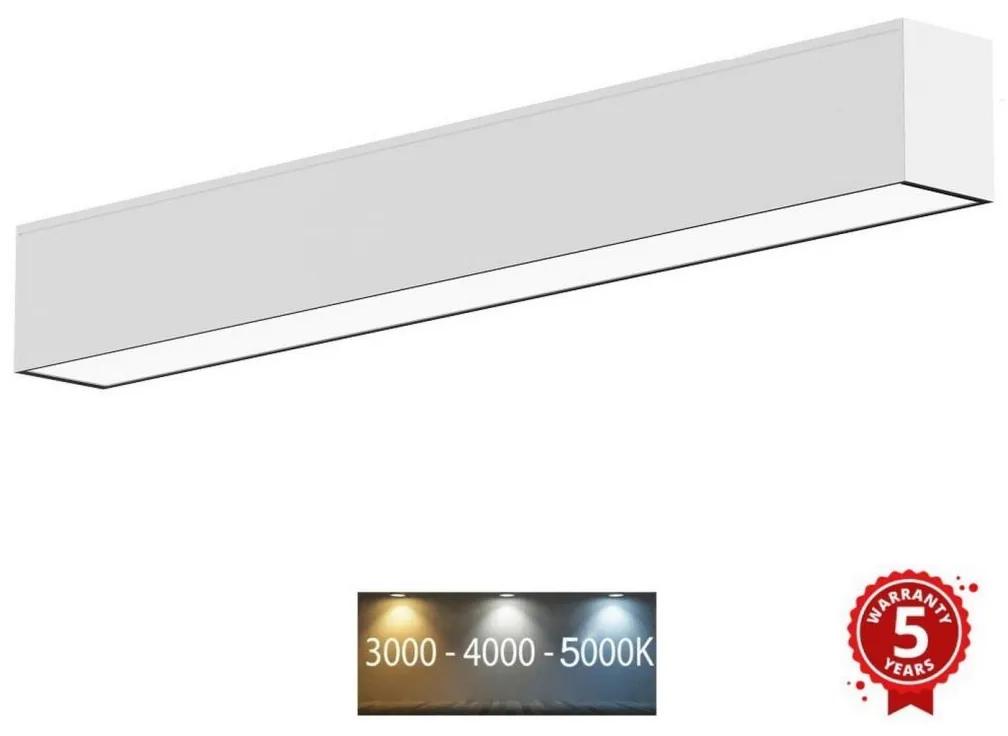 Plafonieră LED/40W/230V 120 cm argintiu Sinclair LSM 24-40CCT