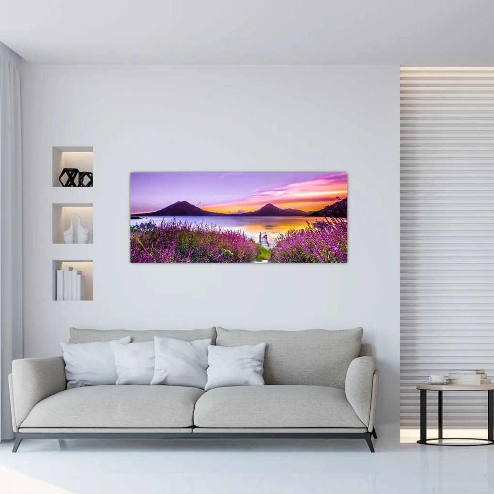 Tablou cu lac (120x50 cm)