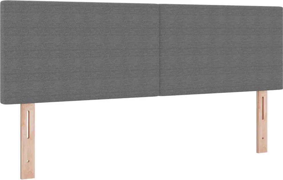 vidaXL Tăblie cap Gri deschis 160 cm Țesătură din corduroy