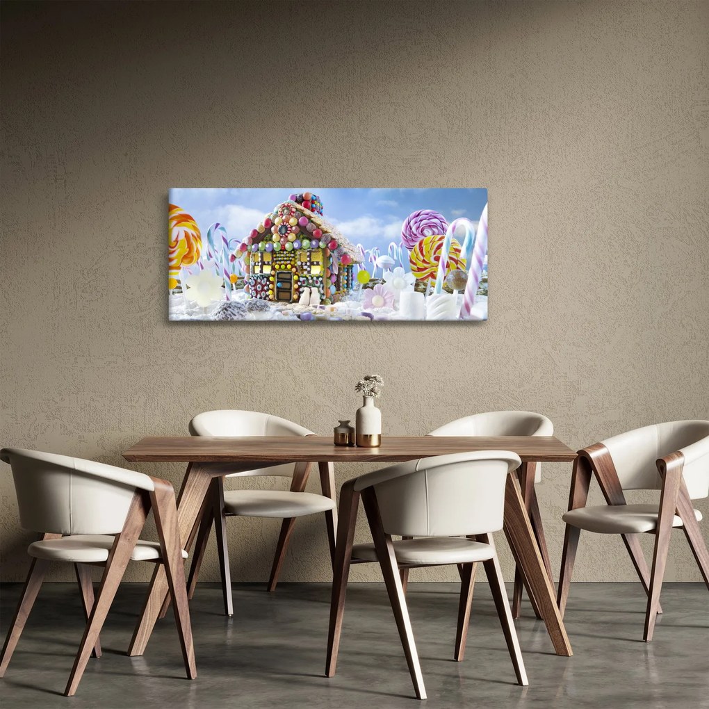 Tablou - Căsuță de turtă dulce (120x50 cm)