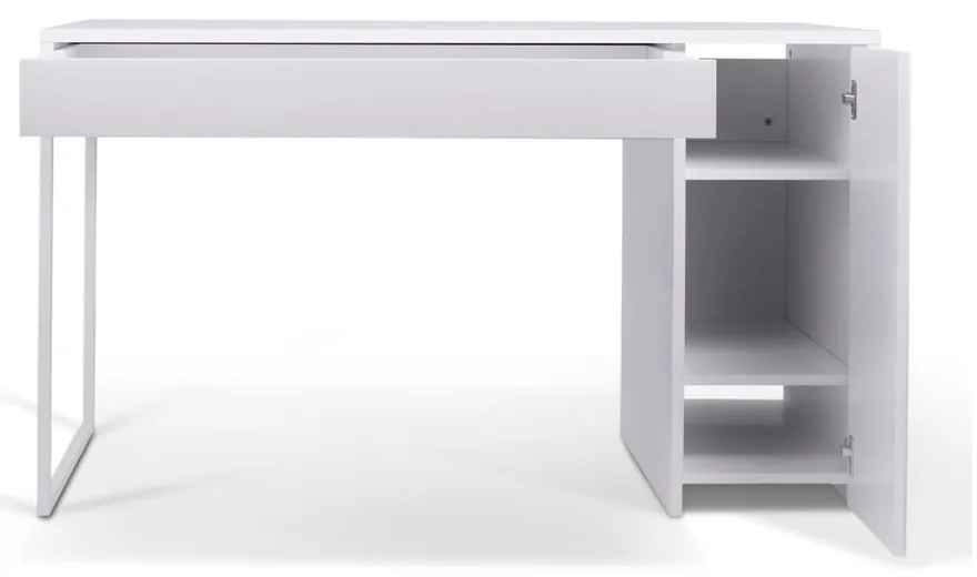 Birou TemaHome Prado, picioare albe