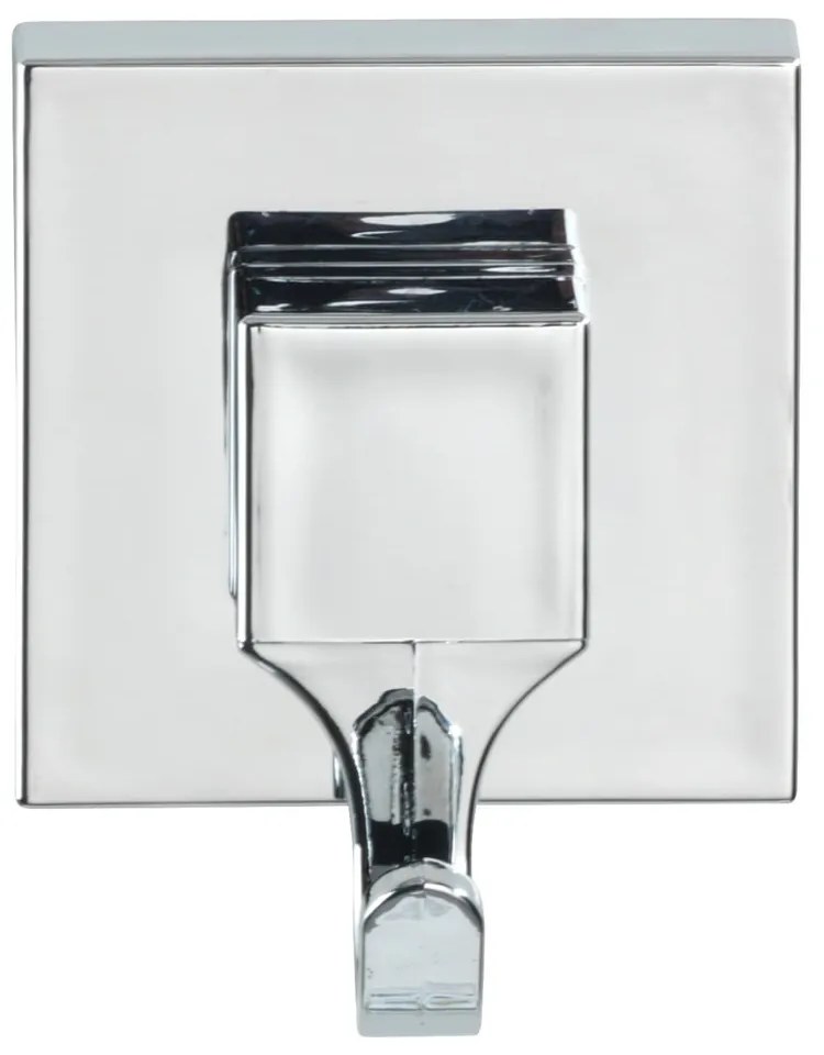 Cârlige argintiu-lucios 2 buc. autoadezive din plastic Genova – Wenko