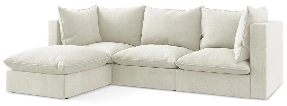 Colțar bej (cu colț pe partea stângă/cu șezlong) Manao – Makamii