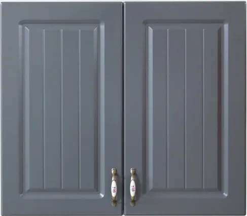 Corp superior 80 cu 2 usi Zebra MDF gri dungi