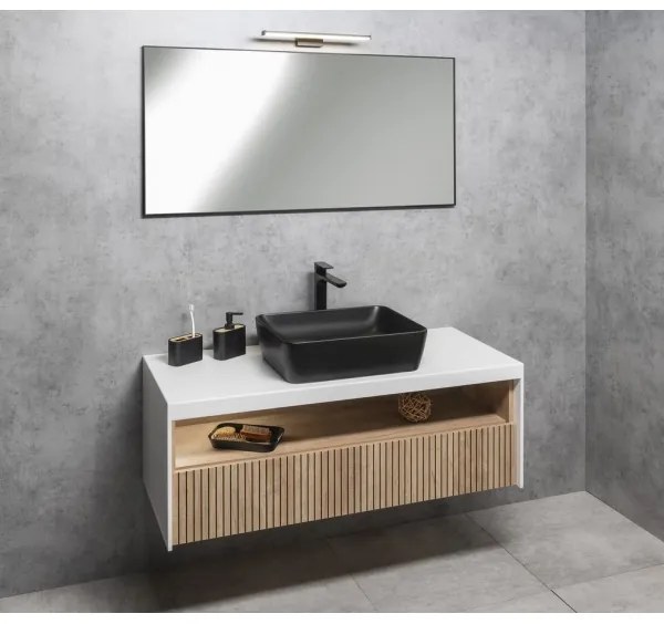 Sapho - Oglindă în ramă AROWANA 50x80, negru mat