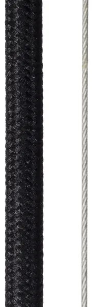 Lustră pe cablu ELODIE 3xE27/40W/230V neagră Lucide 45449/76/30