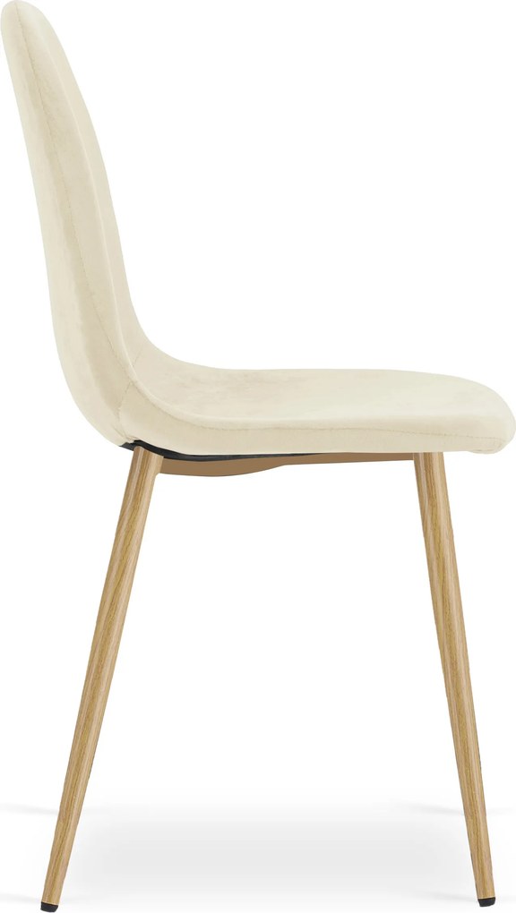 Scaun de masa PADVA VELVET, bej deschis