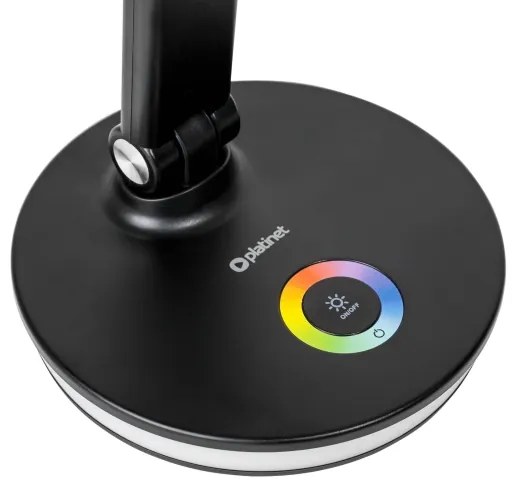 Lampă LED RGB reîncărcabilă de masă cu funcție de acumulator extern LED/12W/5V 2800-6000K negru