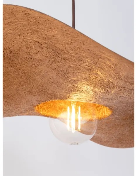 Lustră pe cablu KAPELLO 1xE27/60W/230V d. 55 cm maro/cupru