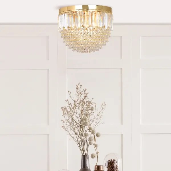 Plafonieră Zuma Line FC19003/5 CHARLOTTE 5xE14/40W/230V d. 40 auriu