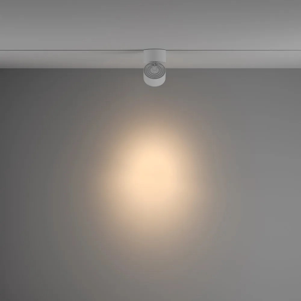 Spot LED dimabil, accesoriu pentru sinele monofazate Unity, Yin alb 3000K