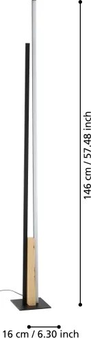 Lampadar LED PANAGRIA LED/24W/230V Eglo 900493