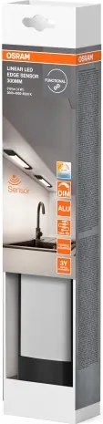 Osram - LINEAR EDGE LED/4W/230V 30 cm, corp de iluminat sub dulap, reglabil, cu senzor, negru