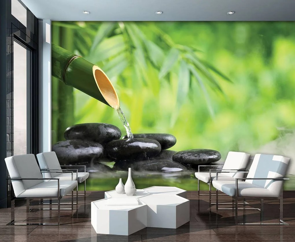 Fototapet - Relaxare în verde (254x184 cm)