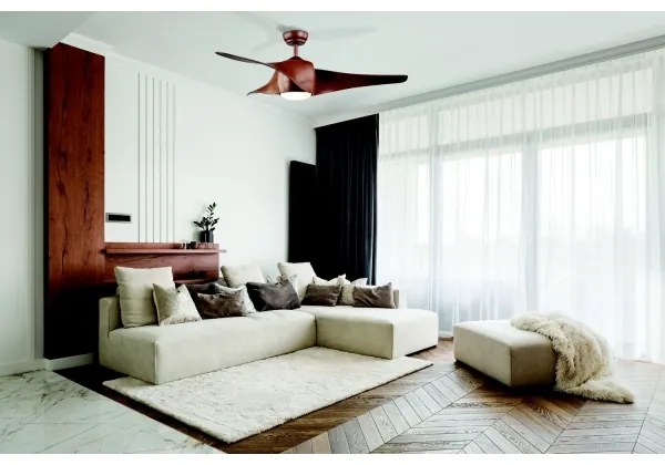 Ventilator LED de tavan Zambelis 20256 LED/15W/230V 3000/4000/6000 + telecomandă