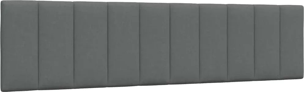 vidaXL Pernă pentru tăblie de pat, Hanko, gri închis, 200 cm, material textil