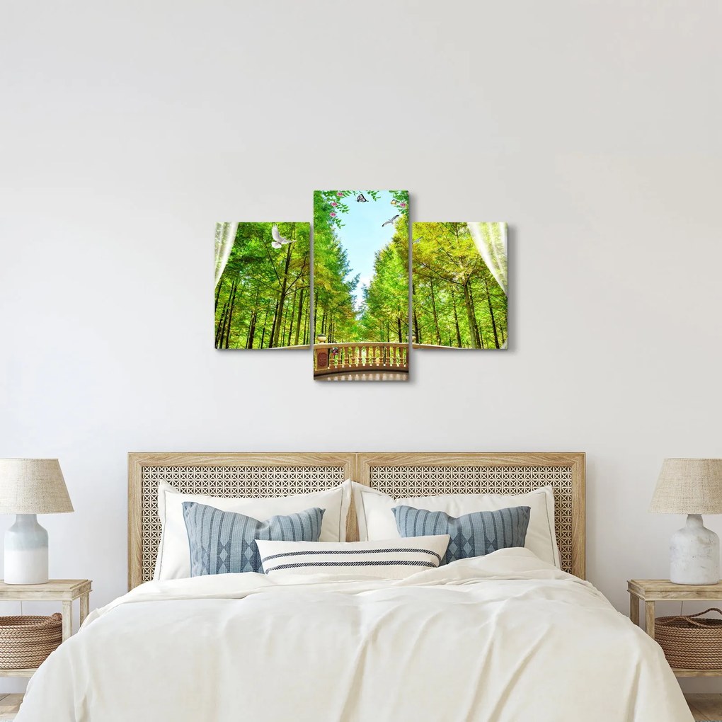 Tablou - Privire spre pădure (90x60 cm)