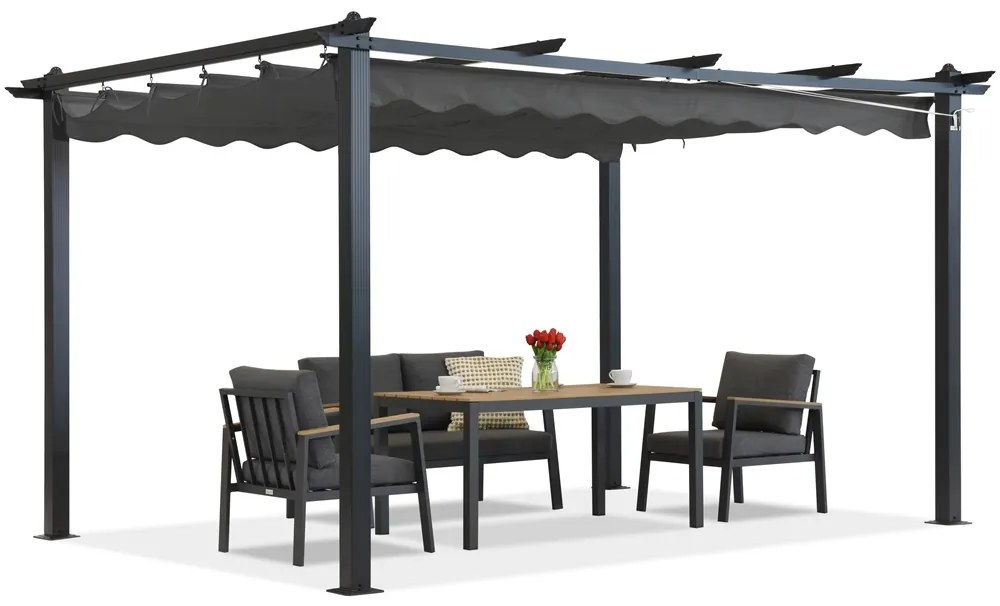 Pavilion de grădină Barbados 3x4m Garden Point antracit