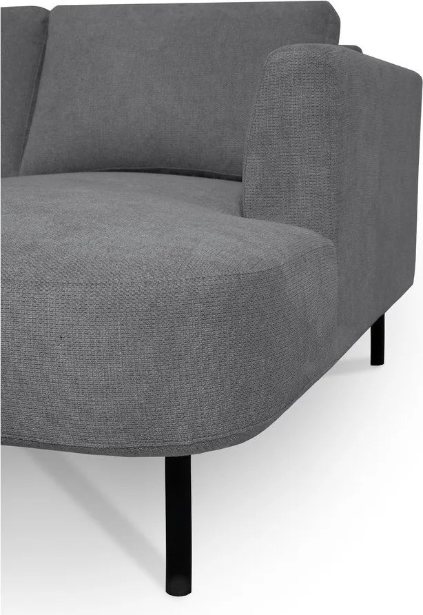 Colțar gri închis (cu colț pe partea stângă /în formă de "U") Hero – Scandic