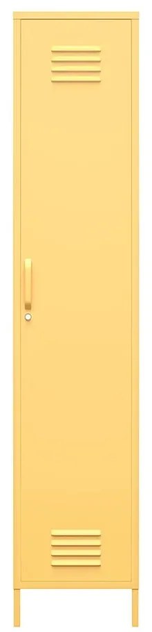 Dulap metalic galben Novogratz Cache, 38 x 185 cm