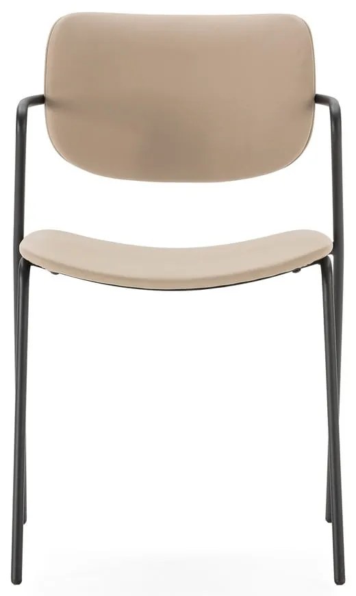 Scaune de dining bej 2 buc. Maika – Marckeric