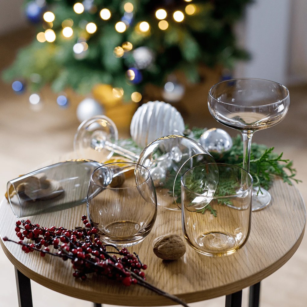 Pahare de vin, set de 6, 500 ml, maro deschis fumuriu , LILO TIP 1