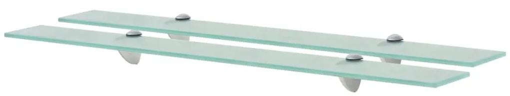 vidaXL Rafturi suspendate, 2 buc., 80 x 10 cm, sticlă, 8 mm
