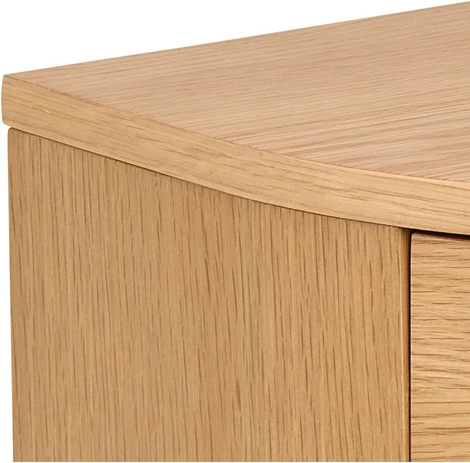 Noptieră în culoare naturală deschisă cu aspect de lemn de stejar Paron – Actona