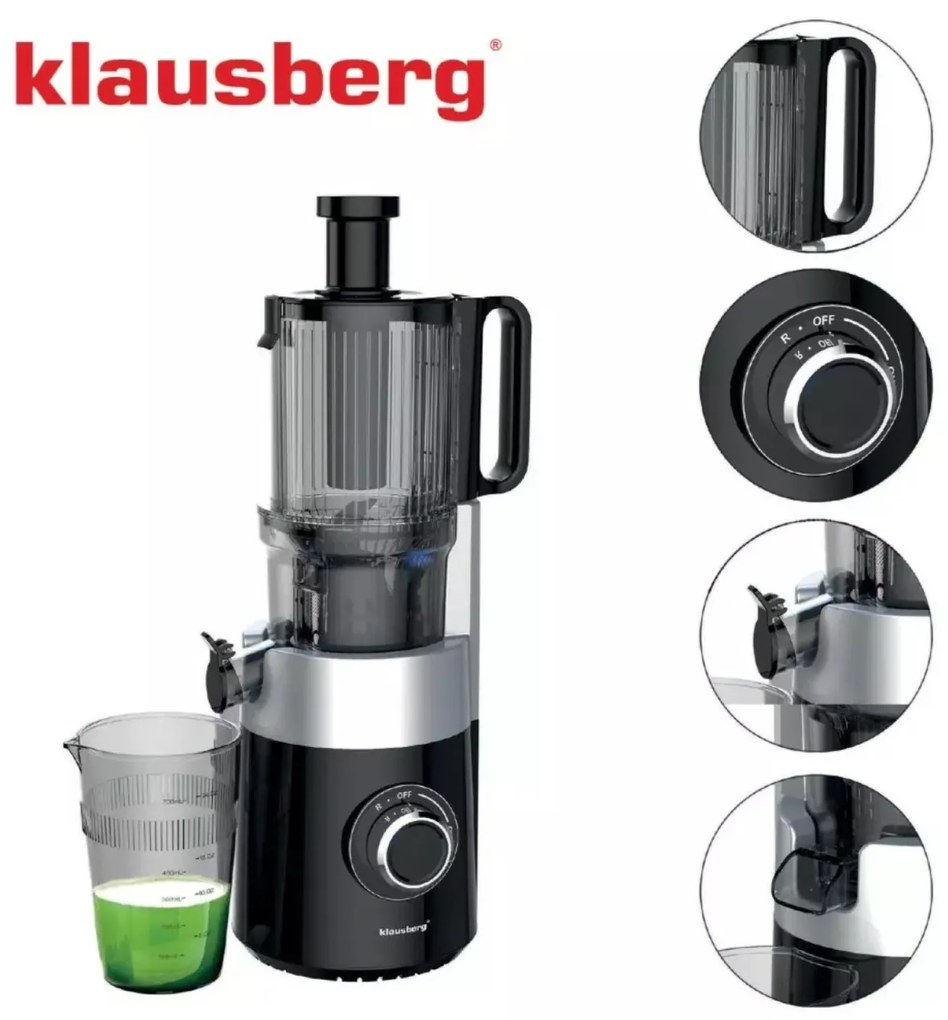 Storcator de fructe vertical Klausberg KB7871, negru