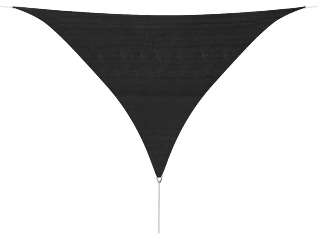 Panza parasolar din HDPE triunghiulara 3,6x3,6x3,6 m, antracit