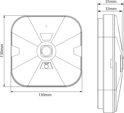 Lampă de urgență LED GATRION LED/1W/230V 6000K 1500 mAh IP54 alb