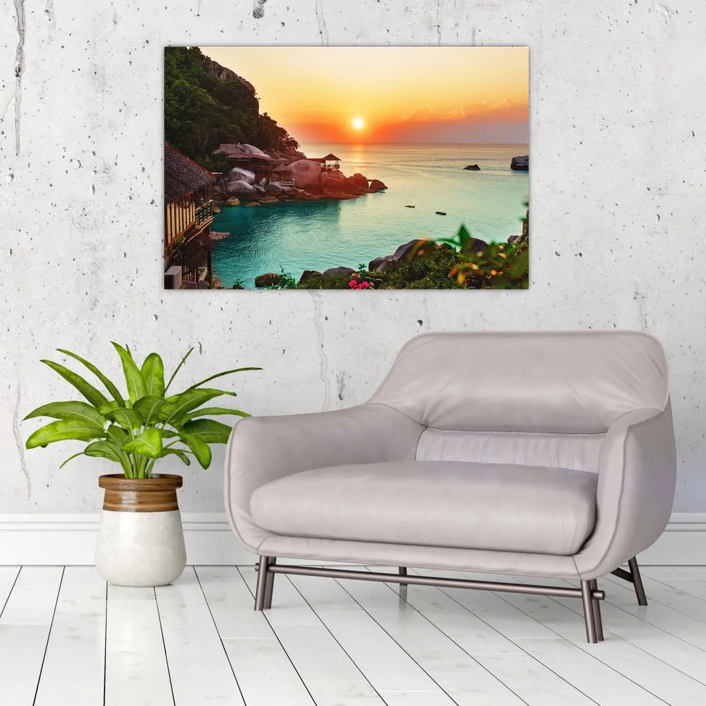Tablou cu plaja frumoasă (90x60 cm)