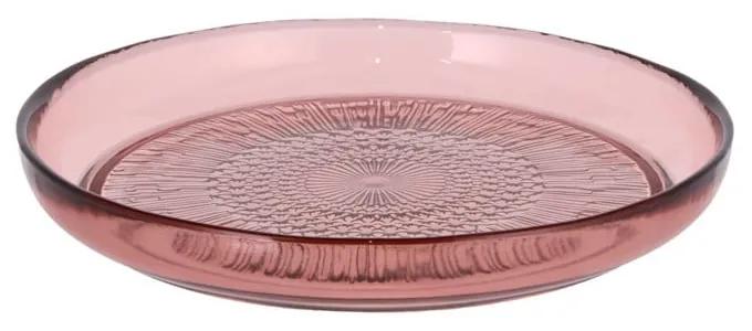 Farfurie din sticlă Bitz Kusintha, ø 18 cm, roz