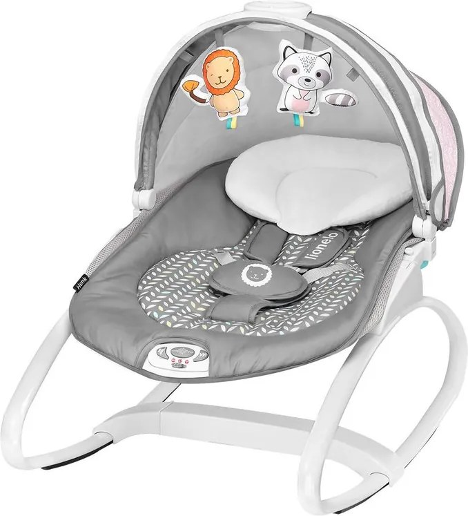 Lionelo - Fotoliu balansoar Henk, Rose Scandy