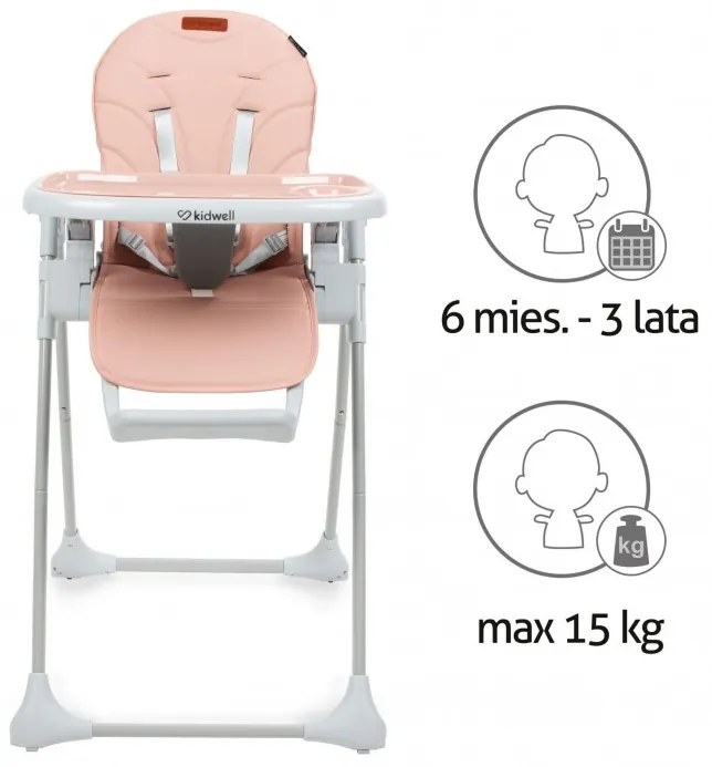 Scaun de masa multifunctional Kidwell BENO - Pink