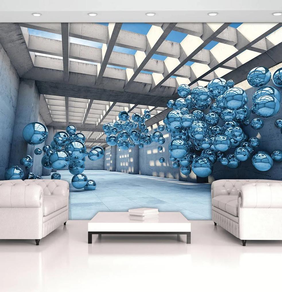 Fototapet - Modernism 3D albastru (152,5x104 cm), în 8 de alte dimensiuni noi