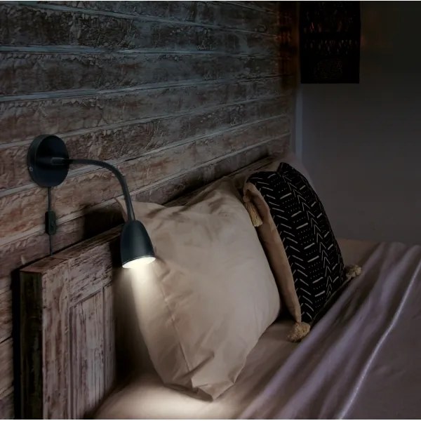 Veioză LED de perete dimabilă LED/4W/230V neagră Brilagi