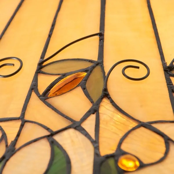 Endon 64194 - Lustru Tiffany JAMELIA pe lanț, 3x E27/60W/230V, diametru 50 cm