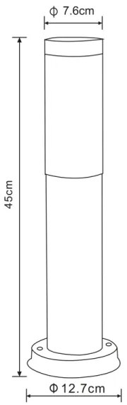 Globo 3158A - Lampă de exterior BOSTON 1xE27/23W/230V