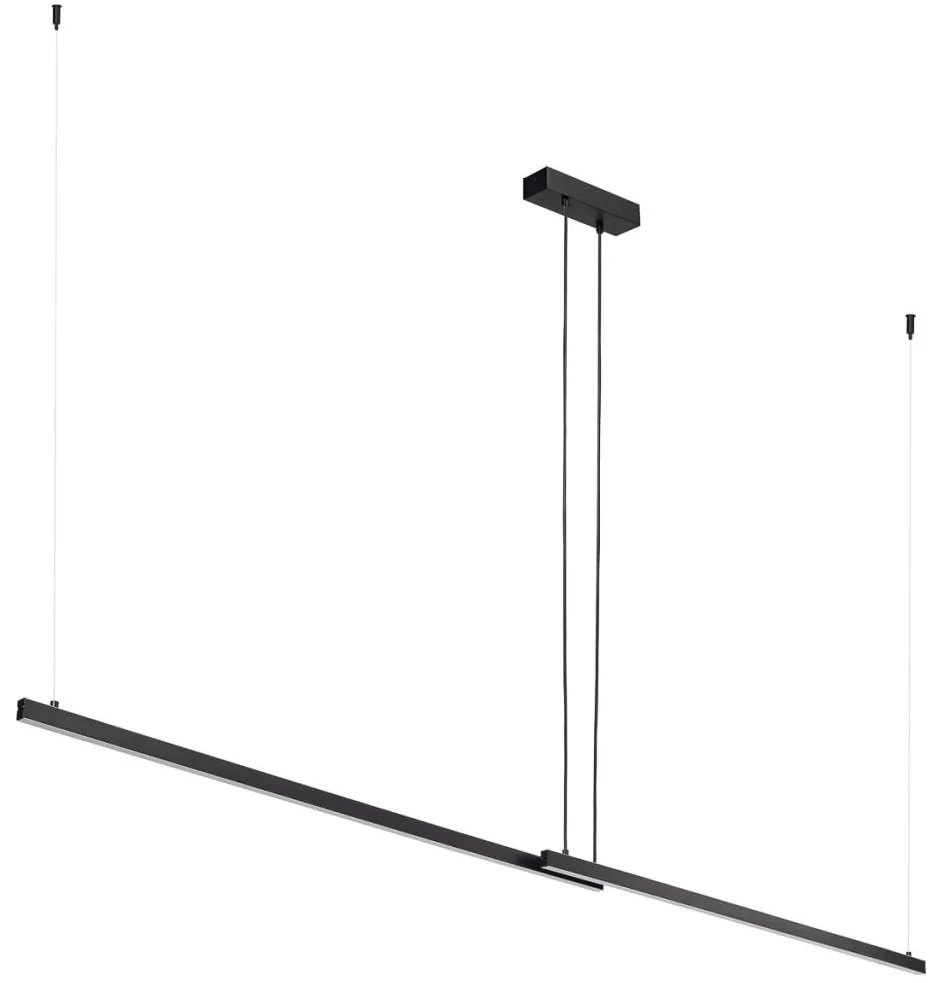 Lustra suspendata LED, Otel, Negru, MIAMI