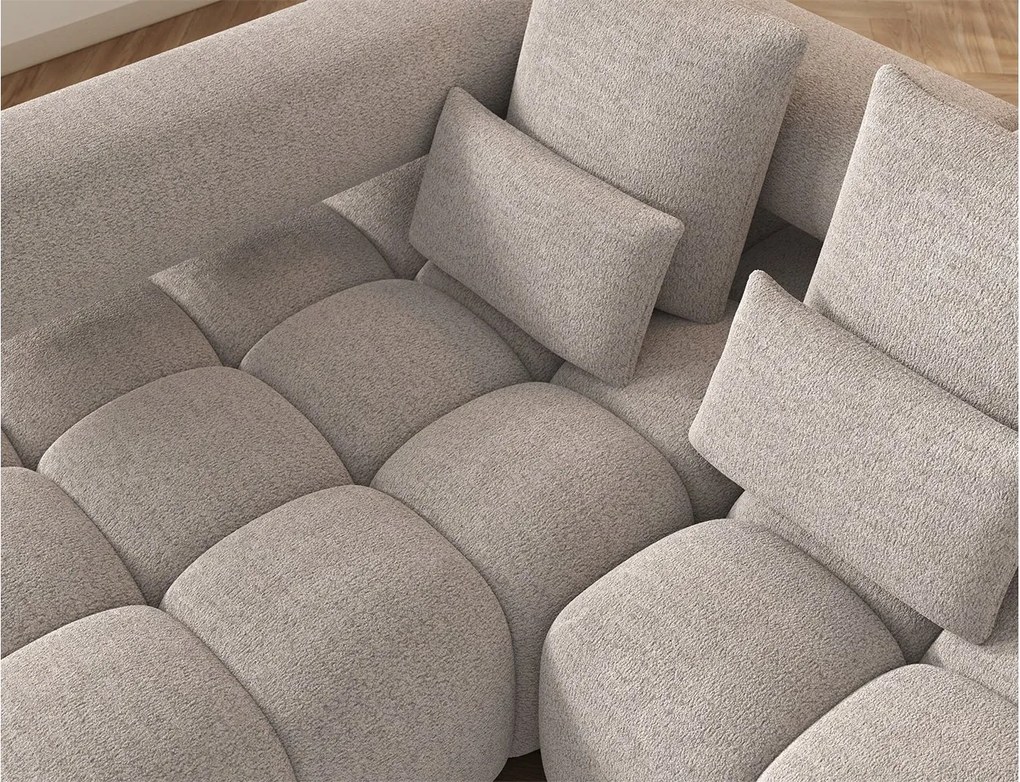 Colțar lemn masiv extensibil modern Levvi Personalizabil, 260 × 184 × 102 cm - Manhattan 45, Dreapta