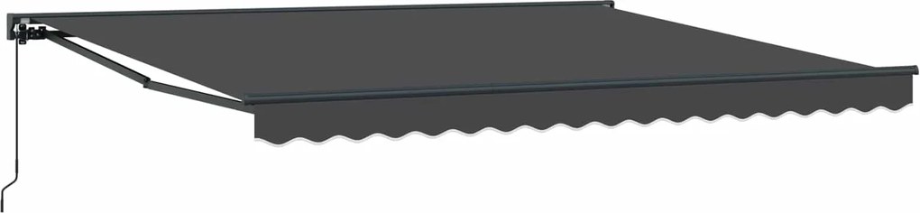 vidaXL Cortina Retractabilă Antracit 400 × 300 cm Aluminiu și țesătură