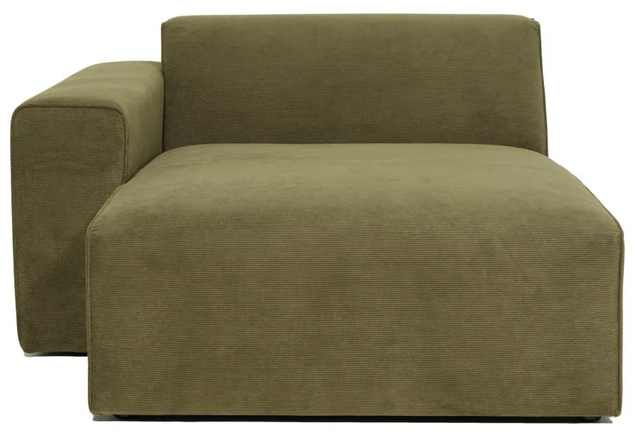 Modul pentru canapea verde din catifea reiată (partea stângă ) Sting - Scandic