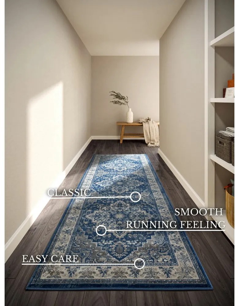 Covor tip traversă albastru 80x240 cm Jehanne – Villeroy&amp;Boch