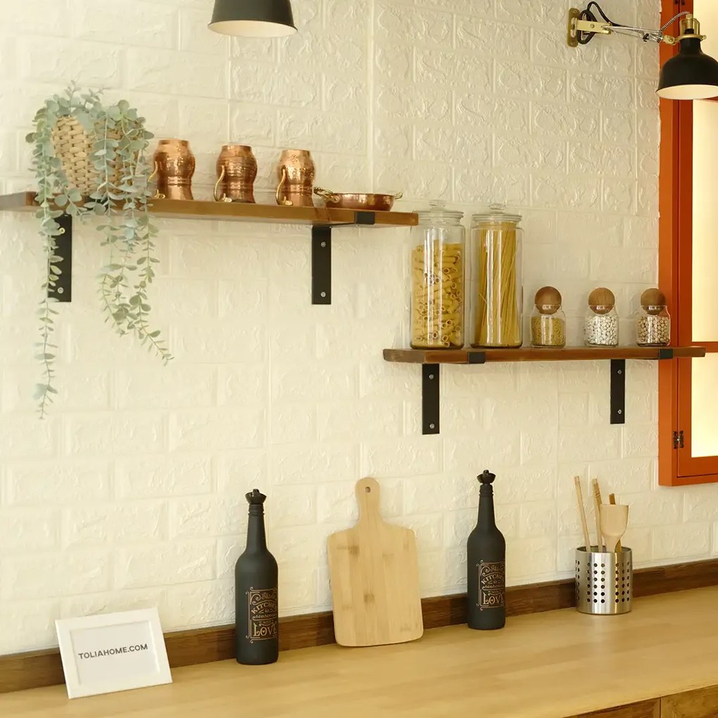 Set rafturi de perete din lemn, seria A-620, Homs, 30300