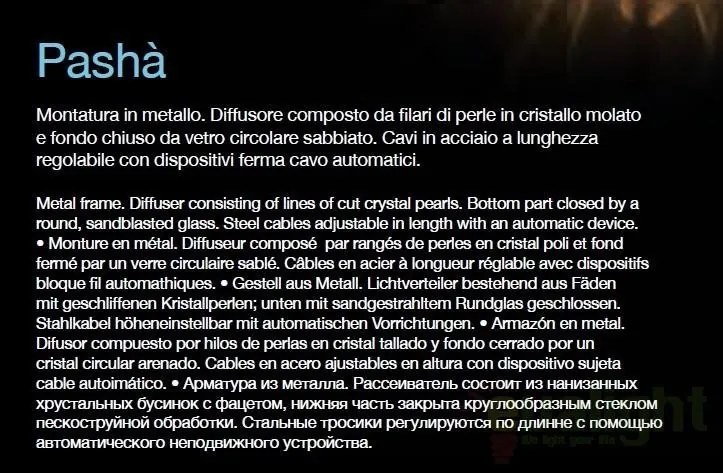 Aplica de perete Pasha AP3 Cromo 082264