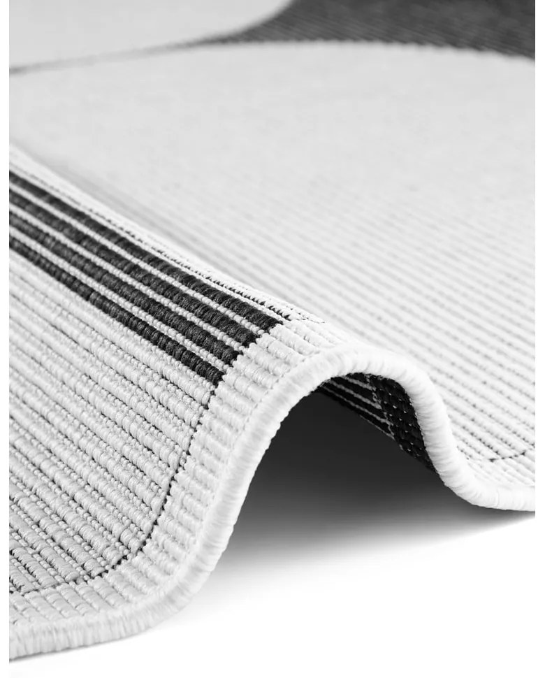 Covor pentru exterior și interior alb-negru 120x170 cm Duet Bowen – NORTHRUGS