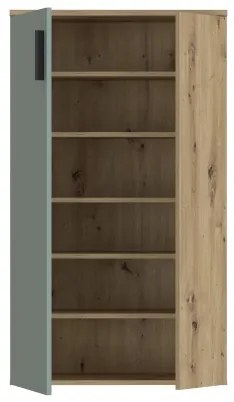 Pantofar ETON, stejar artisan/verde