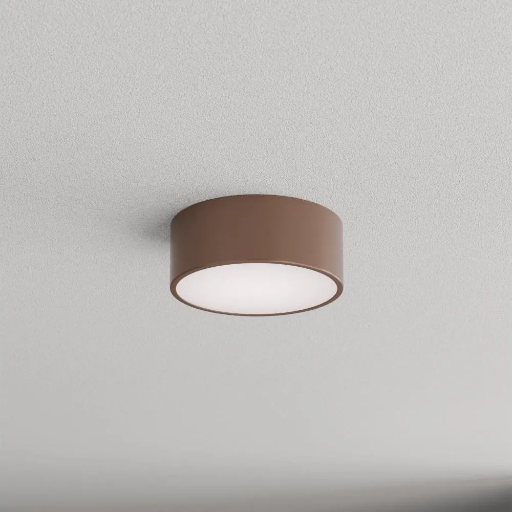 Brilagi - Lampă de tavan pentru baie cu senzor CLARE 1xE27/24W/230V Ø 20 cm maro IP54