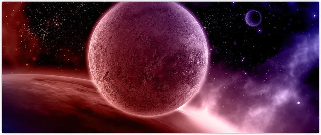 Tablou - Planetă (120x50 cm)